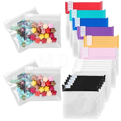 40Pcs 8 Colors EVA Plastic Zip-lock Bags ABAG-SP0001-18B-1