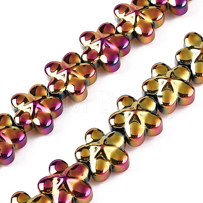 Electroplate Glass Beads Strands EGLA-T028-02K-1