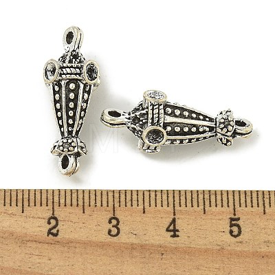 Tibetan Style Lantern Connector Rhinestone Settings FIND-U015-13AS-1