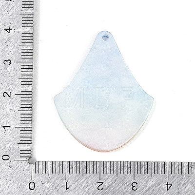 Marine Organism Series Fan Shape Acrylic Pendants OACR-Q101-03D-1