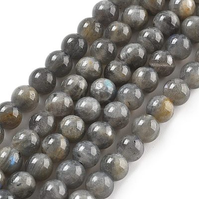 Natural Labradorite Beads Strands G-S333-6mm-035-01-1