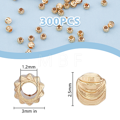 HOBBIESAY Brass Beads KK-HY0003-33-1