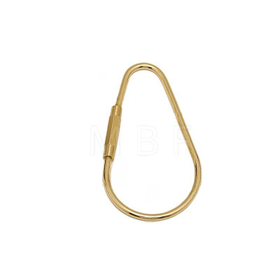 Brass Screw Carabiner Lock Charms KK-ZX025-66C-1