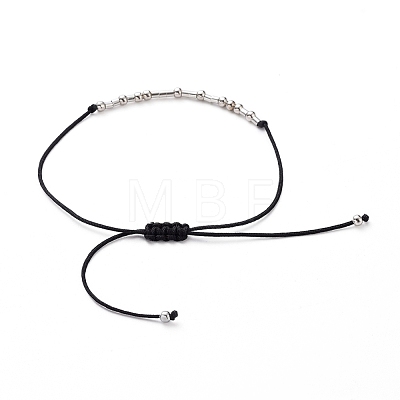Unisex Adjustable Morse Code Bracelets BJEW-JB05011-04-1