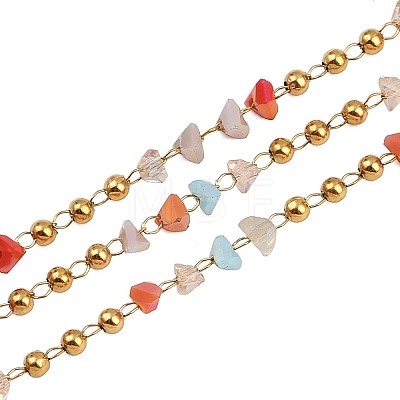 304 Stainless Steel Handmade Beaded Chains CHS-P022-02G-03-1