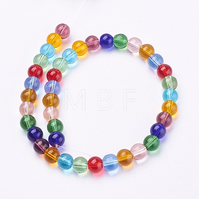 Glass Beads Strands GLAA-G043-01-6mm-1