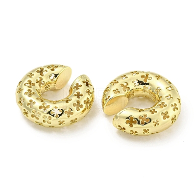 Hollow Brass Cuff Earrings EJEW-C104-037G-1