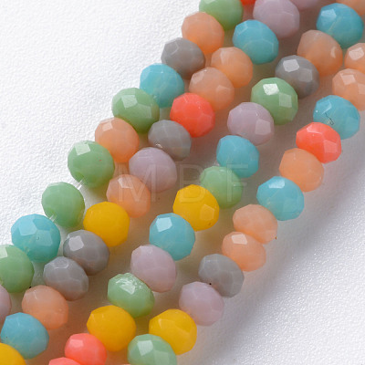 Opaque Glass Beads Strands X-GLAA-T006-09-B01-1