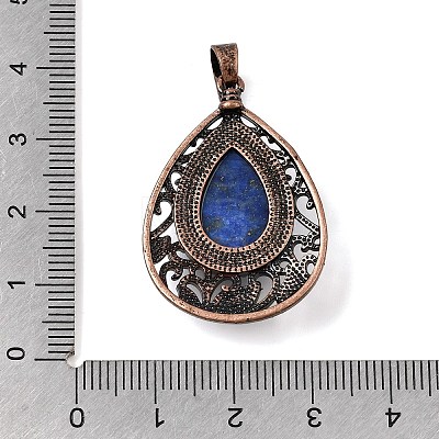 Dyed Natural Lapis Lazuli Pendants G-A297-05R-12-1