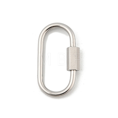 Non-Tarnish 304 Stainless Steel Screw Carabiner Lock Charms LS-STAS-H107-04D-P-1