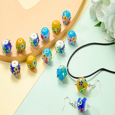 5Pcs Handmade Lampwork Beads LAMP-SZ0001-48A-1