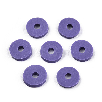 Eco-Friendly Handmade Polymer Clay Beads CLAY-R067-6.0mm-B03-1