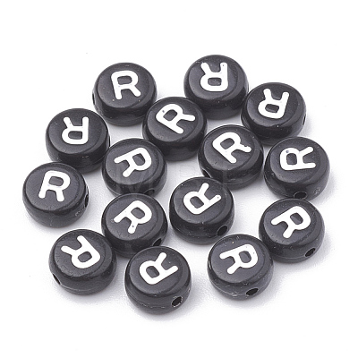 Opaque Acrylic Beads SACR-N002-02R-1