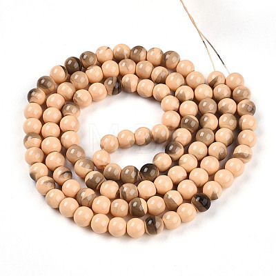 Baking Paint Glass Beads X1-DGLA-N013-8mm-07-1