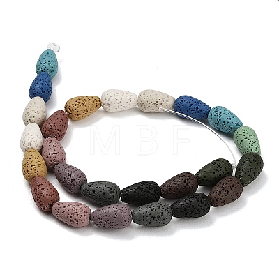 Natural Lava Rock Beads Strands G-G347-03A-1