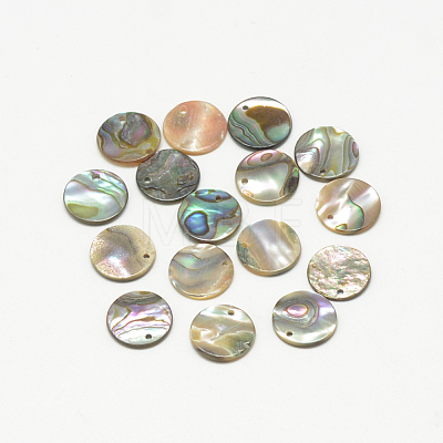 Paua Shell Charms X-SSHEL-R041-37-1