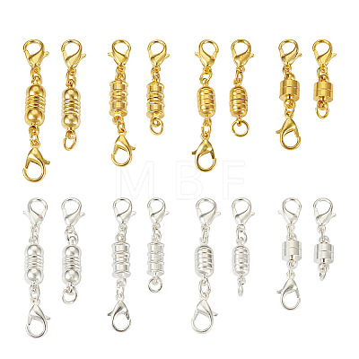 Kissitty 32 Sets 16 Styles Brass Magnetic Clasps KK-KS0001-28-1