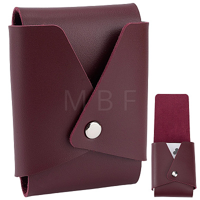 Rectangle PU Leather Pocket Sleeve AJEW-CL0005-69A-1