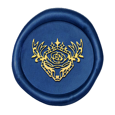 Wax Seal Brass Stamp Head AJEW-WH0209-540-1