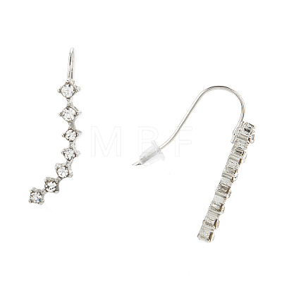 Alloy Rhinestone Dangle Earrings EJEW-F269-01P-1