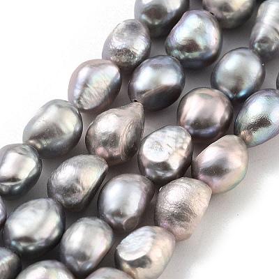 Dyed Natural Cultured Freshwater Pearl Beads Strands PEAR-P062-28D-1