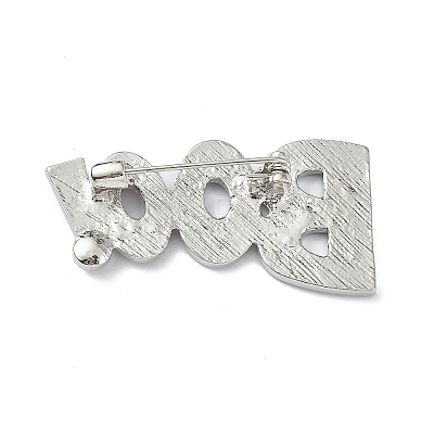 Alloy Glass Rhinestone Brooches JEWB-R017-19-1