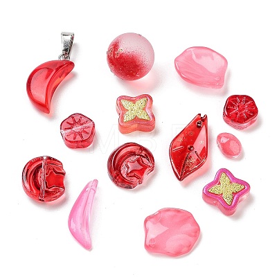 Mixed Styles & Shapes Glass Cabochons/Pendants/Links/Beads GLAA-MSMC006-01F-1