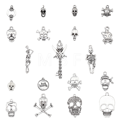 Tibetan Style Alloy Pendants & Links Set PALLOY-PH0013-91-1