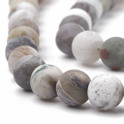 Natural Bamboo Leaf Agate Beads Strands G-T106-026-1