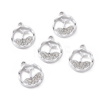 Alloy Rhinestone Charms ALRI-C008-01P-1