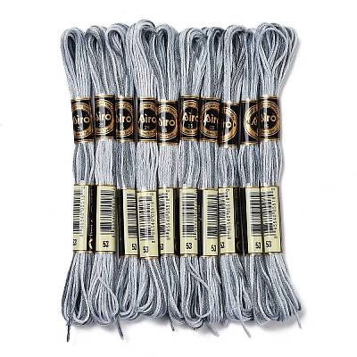 10 Skeins 6-Ply Polyester Embroidery Floss OCOR-K006-A62-1