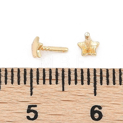 Star Brass Head Pins KK-U051-02G-02-1