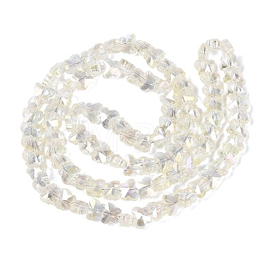 Electroplate Glass Beads Strands EGLA-Q135-04A-A08-1