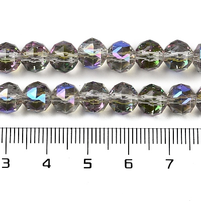 Transparent Electroplate Glass Beads Strands EGLA-N002-34C-C19-1