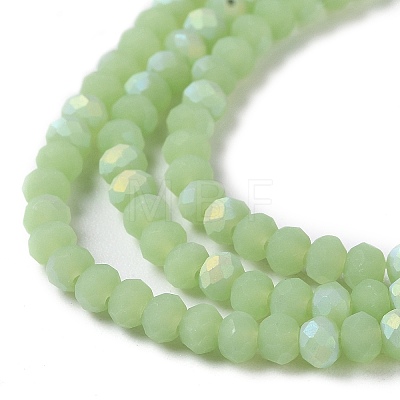 Imitation Jade Glass Beads Strands EGLA-A034-J2mm-MB01-1