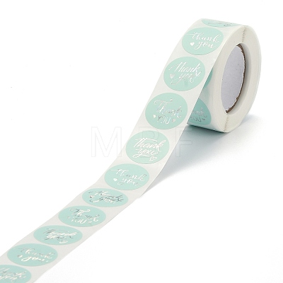 1 Inch Word Thank You Self Adhesive Paper Stickers X-DIY-M023-01-1