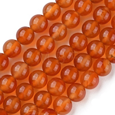 Natural Carnelian Beads Strands X-G-G0003-C06-1