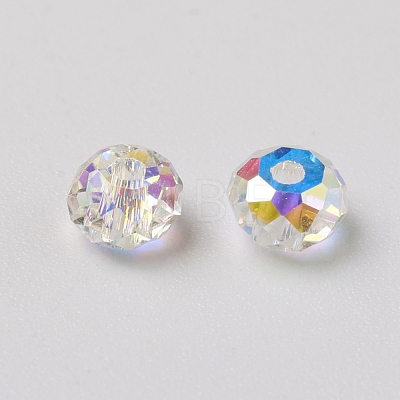 Electroplate Glass Beads RGLA-L024-H-001AB-1