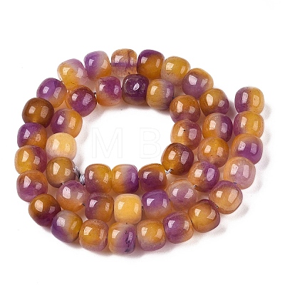 Dyed Natural White Jade Beads Strands G-T138-D12-1