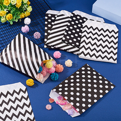 45Pcs 3 Styles Rectangle Kraft Paper Bags CARB-TA0001-14A-1