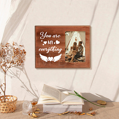 MDF Wood Photo Frames DIY-WH0231-056-1