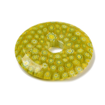 Handmade Millefiori Lampwork Pendants LAMP-G166-01F-1
