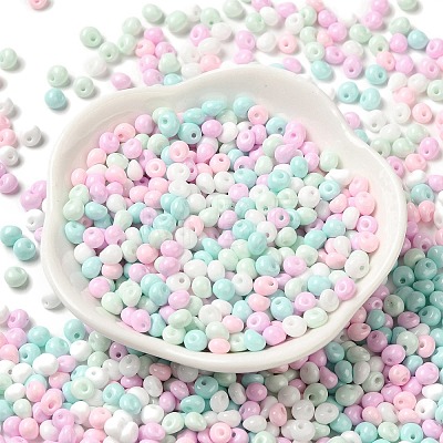 6/0 Opaque Baking Paint Glass Seed Beads SEED-M012-02A-33-1