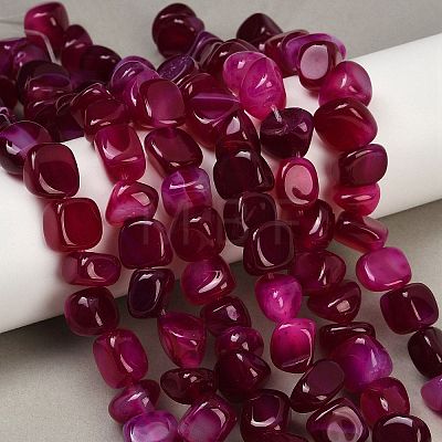 Natural Agate Beads Strands X-G-H295-B01-11-1