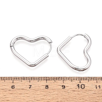 304 Stainless Steel Hoop Earrings STAS-T074-53P-1