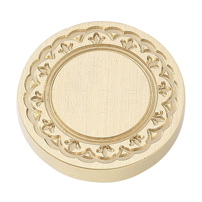 Flower Frame Brass Stamp Heads AJEW-M037-09G-05-1