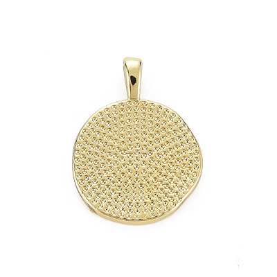 Brass Enamel Pendants KK-Q283-057D-NR-1