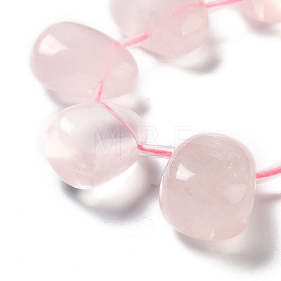 Natural Rose Quartz Beads Strands G-P528-E05-01-1