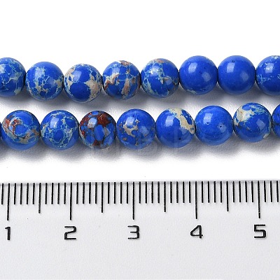 Synthetic Imperial Jasper Dyed Beads Strands G-D077-A01-01A-1