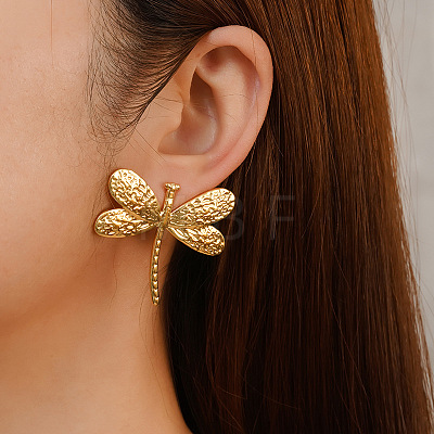 304 Stainless Steel Stud Earrings for Women WGC0B4E-02-1